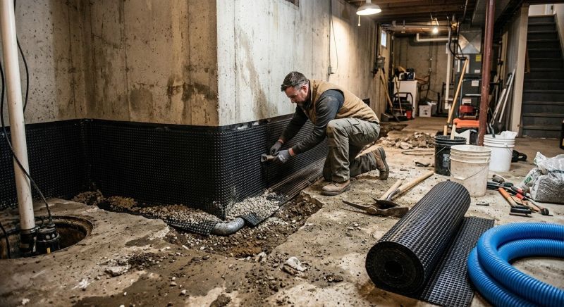Basement Concrete Installation in Medford, NJ