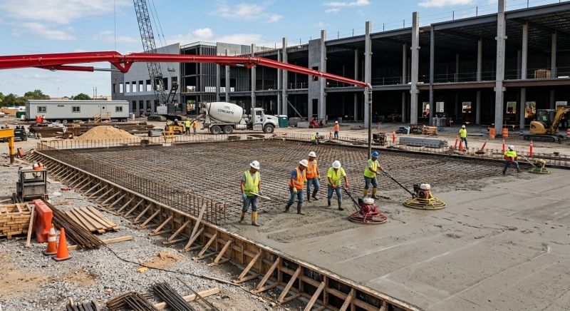 Commercial Slab Construction in Franklinville, NJ