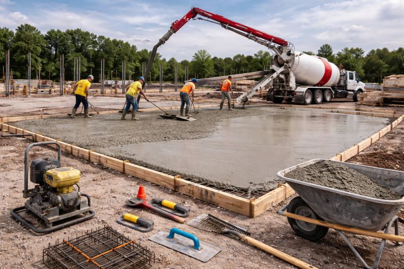 Commercial Slab Construction in Haddonfield, NJ