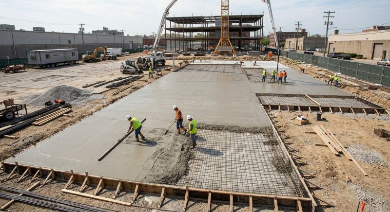 Commercial Slab Installation in Aston, PA