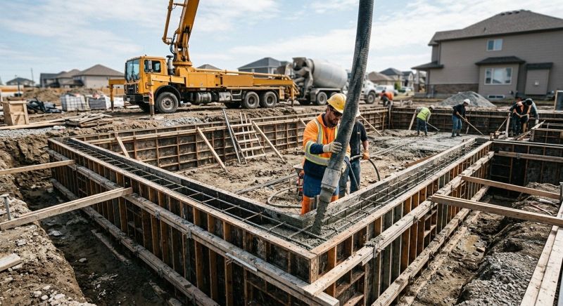Foundation Wall Pouring in Aston, PA