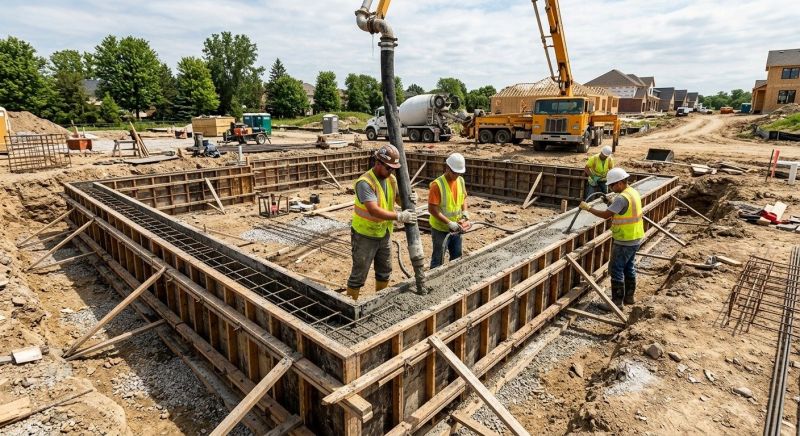 Foundation Wall Pouring in Audubon, NJ