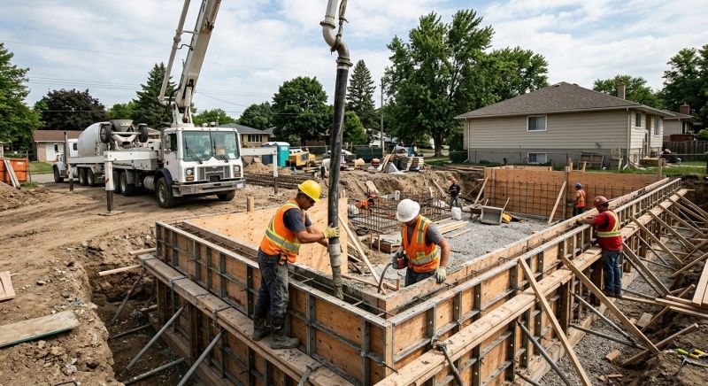 Foundation Wall Pouring in Willow Grove, PA