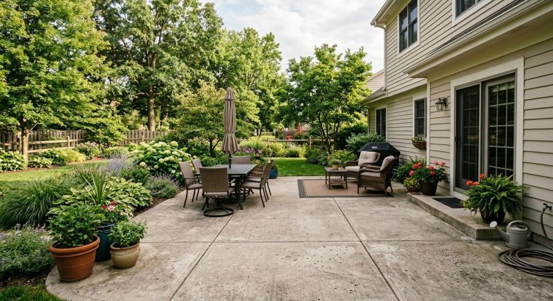 Concrete Patio Installation project example